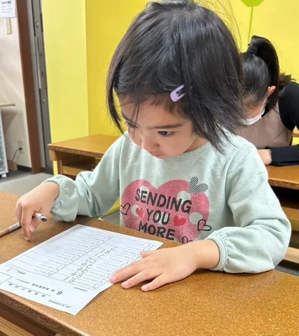 幼児そろばん風景5